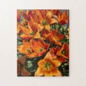 Helle Orange Calypso-Tulpen-Puzzle Puzzle (Vertikal)