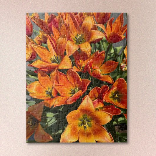 Helle Orange Calypso-Tulpen-Puzzle Puzzle