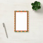 Helle Orange Flower Desk Notes Post-it Klebezettel (Büro)