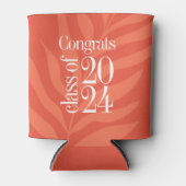 Helle Orange-Glückwünsche-Klasse 2024 Dosenkühler (Vorderseite)