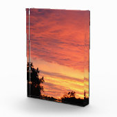Helle Orange glühende Wolkendecke Fotoblock (Rechts)