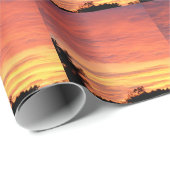Helle Orange glühende Wolkendecke Geschenkpapier (Rolleneckpunkt)