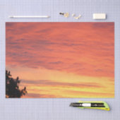 Helle Orange glühende Wolkendecke Seidenpapier (Handwerk)