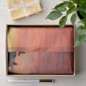 Helle Orange glühende Wolkendecke Seidenpapier (Geschenk)