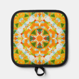 Helle Orange Green Star Dopamin Dekoration Küche Topflappen