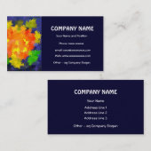 Helle Orange, grüne, blaue Visitenkarte für Navy (Vorne/Hinten)