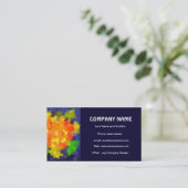 Helle Orange, grüne, blaue Visitenkarte für Navy (Stehend Vorderseite)