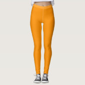 Helle Orange Leggings (Vorderseite)