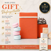 Helle orange personalisierte Geschenkverpackung Geschenkpapier