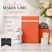 Helle orange personalisierte Geschenkverpackung Geschenkpapier