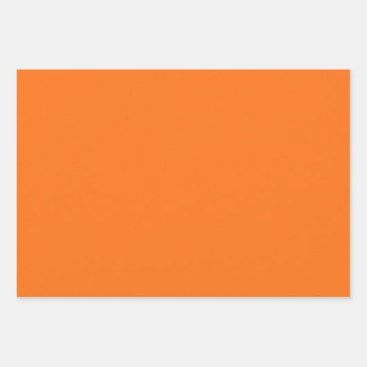 Helle Orange Polka Dot weich gestreift und fest Geschenkpapier Set (Vorderseite 3)