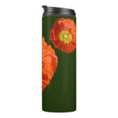 Helle Orange Poppy Blume Thermosbecher (Nach rechts gedreht)