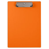 Helle Orange Ruhe bewahren und weiter tragen Klemmbrett (Vorderseite)