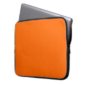 Helle Orange Solid Color Laptopschutzhülle (Vorderseite Links)