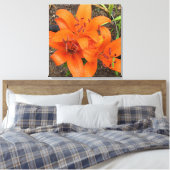 Helle Orange Taglilie Foto Leinwand Art (Insitu (Schlafzimmer))