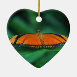 Helle Orange und schwarze Schmetterlinge auf der l Keramik Ornament