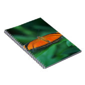 Helle Orange und schwarze Schmetterlinge auf der l Notizblock (Rechte Seite)