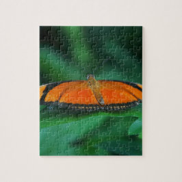 Helle Orange und schwarze Schmetterlinge auf der l Puzzle