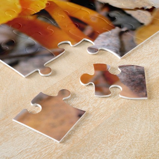Helle Orange Wild Mushroom Familienlandschaft Puzzle (Seite)