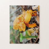 Helle Orange Wild Mushroom Familienlandschaft Puzzle (Vertikal)