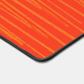 Helle Orange Wild Striped Desk Mat Pad Schreibtischunterlage (Ecke)