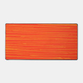 Helle Orange Wild Striped Desk Mat Pad Schreibtischunterlage (Vorderseite)