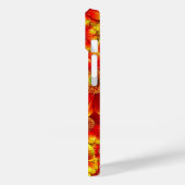 Helle orangefarbene Blumen Case-Mate iPhone Hülle (Rückseite / Links)