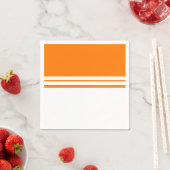 Helle, orangefarbene Streifen Serviette (Beispiel)