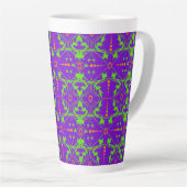 Helle orangefarbene und hellgrüne Ornamente auf Li Milchtasse (Rechte Ecke)