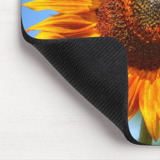 Helle Orangenblume Mousepad (Ecke)