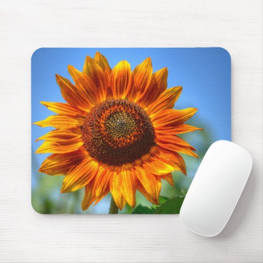 Helle Orangenblume Mousepad (Mit Mouse)