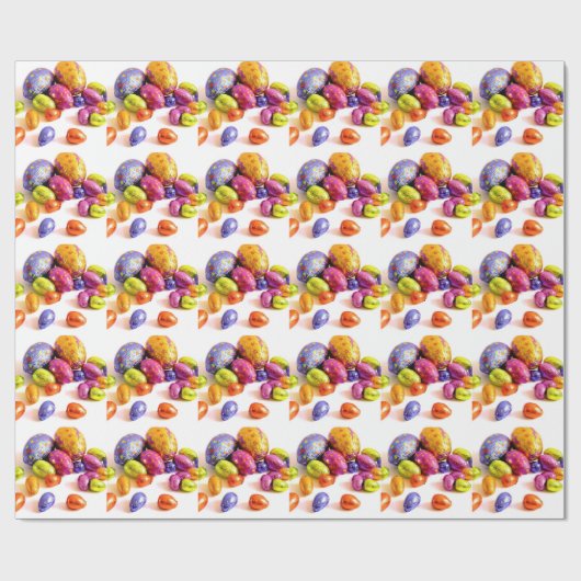 helle Ostereier Geschenkpapier (Flach)