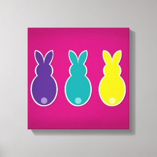 Helle Ostersonnige Silhouette Leinwanddruck