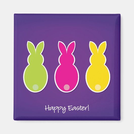 Helle Ostersonnige Silhouette Magnet (Vorne)