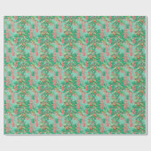 Helle Palm Beach Weihnachtsbäume und Ornamente Geschenkpapier (Flach)