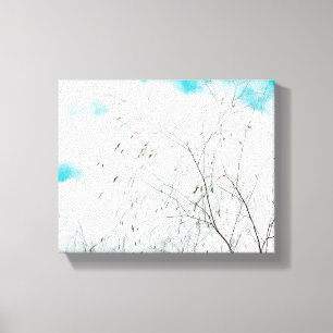 Helle Pastel Light Blue Turquoise Treff Sky Leinwanddruck