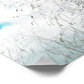 Helle Pastel Light Blue Turquoise Treff Sky Poster (Ecke)