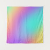 Helle Pastel Rainbow Gradient Tapestes Wandteppich (Vorderseite (Horizontal))