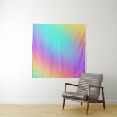 Helle Pastel Rainbow Gradient Tapestes Wandteppich (Beispiel)