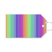 Helle Pastel Rainbow Strift Geschenkmarke
