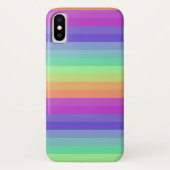 Helle Pastel Rainbow Stripe iPhone / iPad Gehäuse Case-Mate iPhone Hülle (Rückseite)