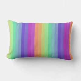 Helle Pastel Rainbow Stripteuse Kissen