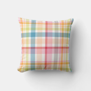 Helle Pastell-Kariert mehrfarbig Clan Tartan Kissen