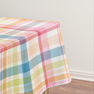 Helle Pastell-Kariert mehrfarbig Clan Tartan Tischdecke