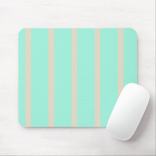 Helle pastellblaue und graue Streifen Mousepad