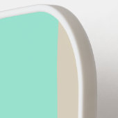 Helle pastellblaue und graue Streifen Pickleball Schläger (Linke Seite)