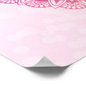 Helle Pastelle Lotus Henna Mandala Print Poster (Ecke)