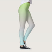 Helle Pastellfarben Gradient Blue Pink Green Leggings (Rechts)