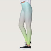 Helle Pastellfarben Gradient Blue Pink Green Leggings (Links)