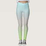 Helle Pastellfarben Gradient Blue Pink Green Leggings<br><div class="desc">Ein leuchtend blauer, rosa, grüner digitaler Kunstverlauf. Design für Ihre modernen Leggings und mehr.</div>